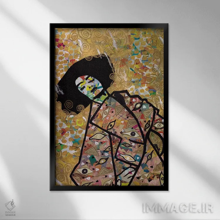 تابلو چشمها به تو اثر امی اسمیت - نمای قابدار مشکی