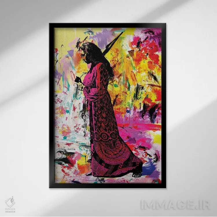 تابلو آینده اثر امی اسمیت - نمای قابدار مشکی