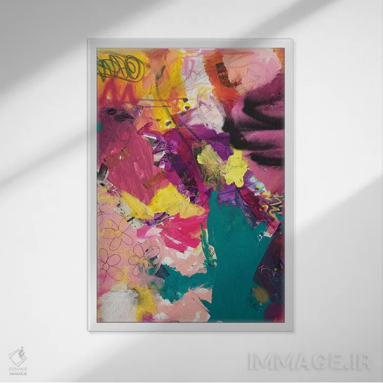 تابلو شادی در هر لحظه اثر امی اسمیت - نمای قابدار سفید