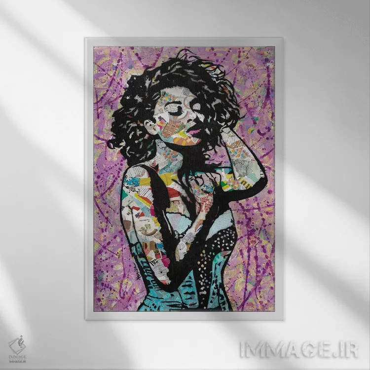 تابلو مراقبتکننده اثر امی اسمیت - نمای قابدار سفید