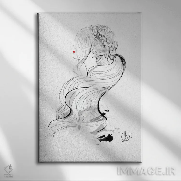 تابلو آلیس (نام خاص) اثر آلیسون پِتری - نمای روبهرو روی دیوار