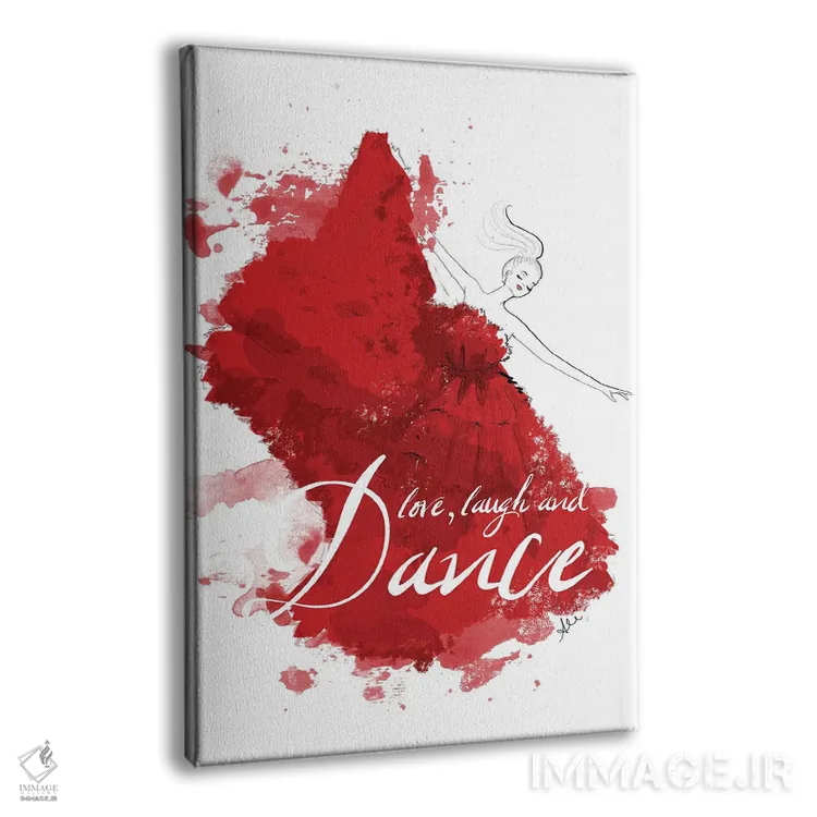 تابلو پاشش رقص اثر آلیسون پِتری - نمای پرسپکتیو محصول