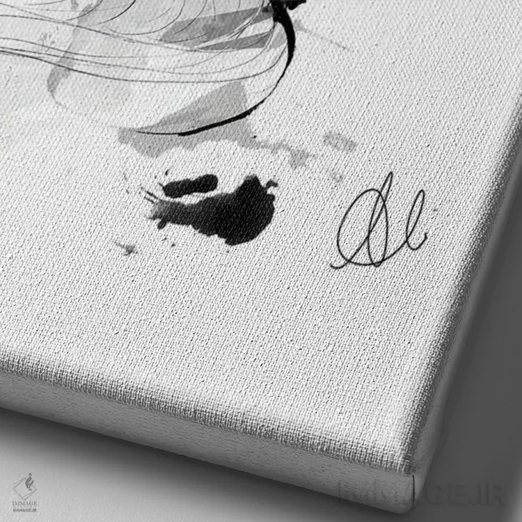 تابلو آلیس (نام خاص) اثر آلیسون پِتری - نمای نزدیک بافت بوم