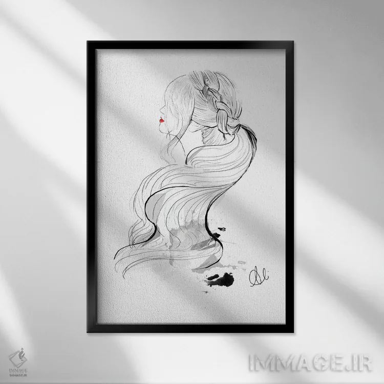 تابلو آلیس (نام خاص) اثر آلیسون پِتری - نمای قابدار مشکی