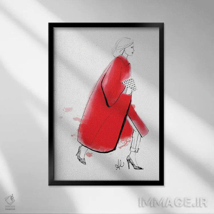 تابلو استلا (نام خاص) اثر آلیسون پِتری - نمای قابدار مشکی