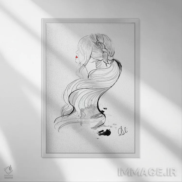 تابلو آلیس (نام خاص) اثر آلیسون پِتری - نمای قابدار سفید