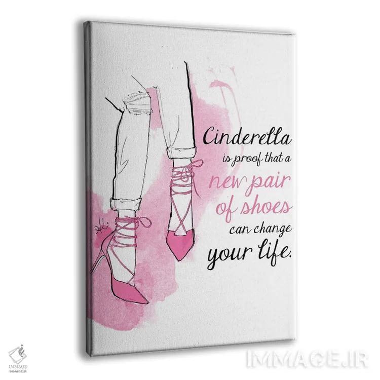 تابلو کفشهای سیندرلا اثر آلیسون پِتری - نمای پرسپکتیو محصول