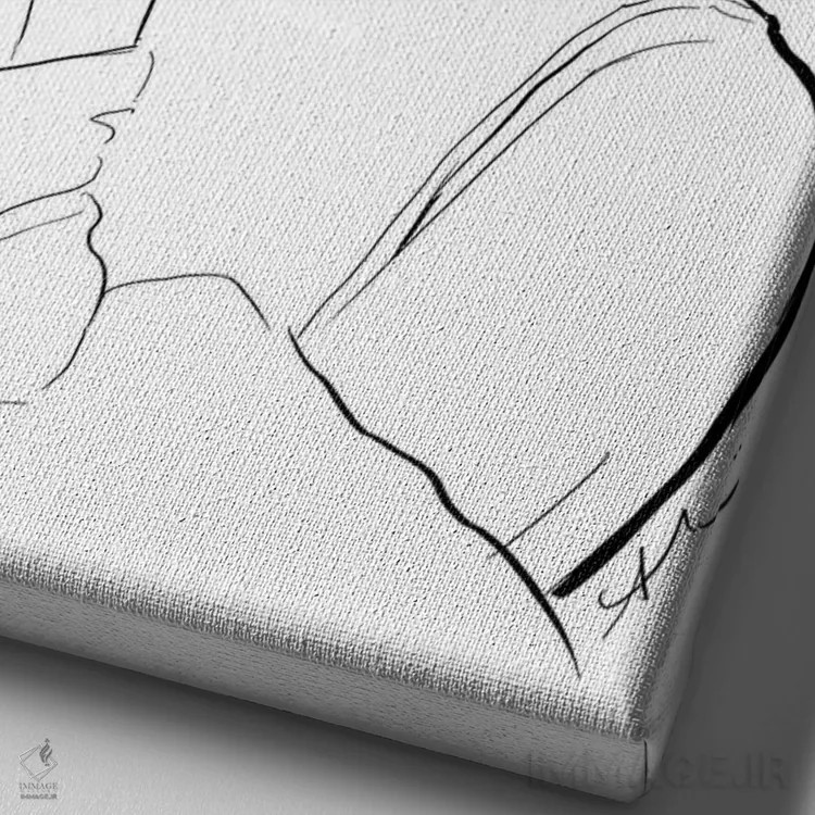 تابلو عکس شیک و جذاب اثر آلیسون پِتری - نمای نزدیک بافت بوم