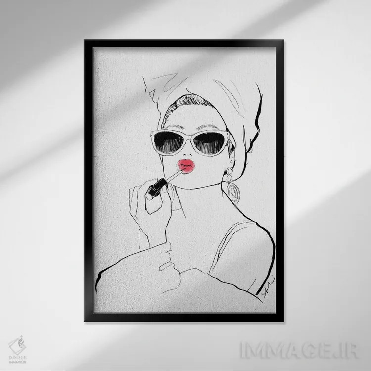 تابلو عکس شیک و جذاب اثر آلیسون پِتری - نمای قابدار مشکی