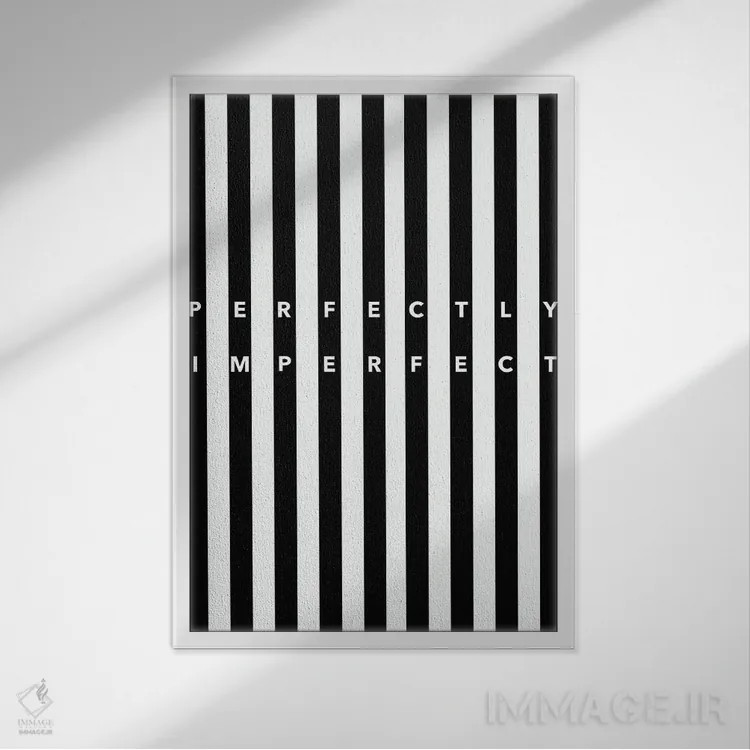 تابلو کاملِ ناقص (بینقص در نقص) اثر آلیسون پِتری - نمای قابدار سفید