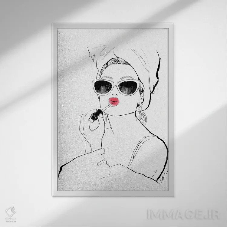 تابلو عکس شیک و جذاب اثر آلیسون پِتری - نمای قابدار سفید