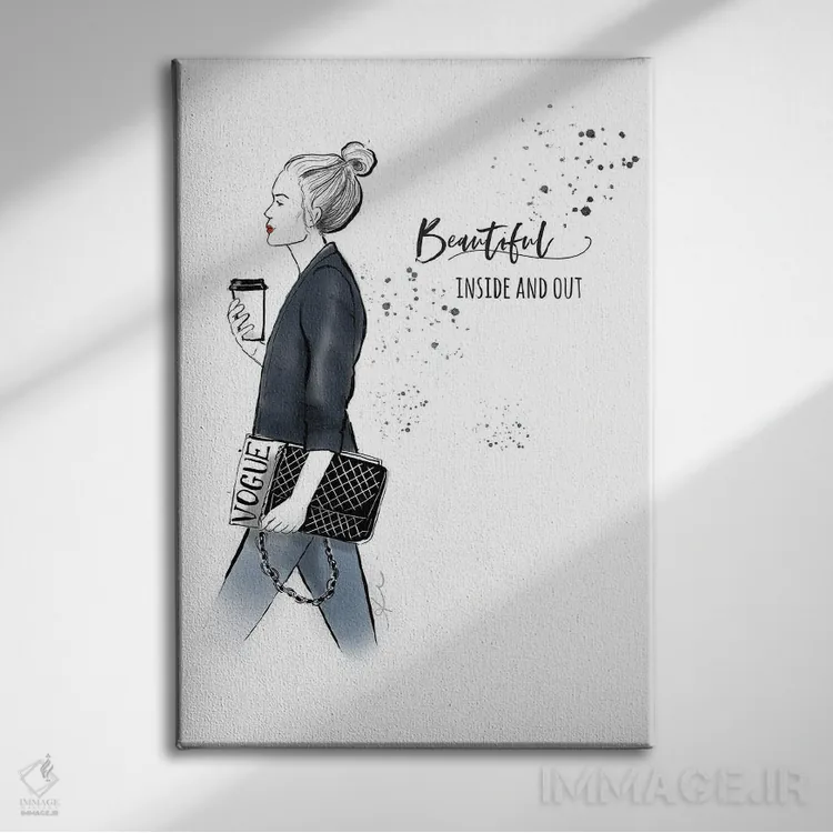 تابلو زیبا از درون و بیرون اثر آلیسون پِتری - نمای روبهرو روی دیوار