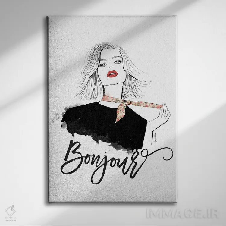 تابلو سلام (فرانسوی) اثر آلیسون پِتری - نمای روبهرو روی دیوار