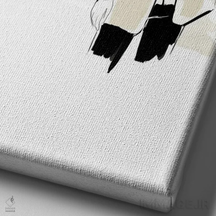 تابلو این منم اثر آلیسون پِتری - نمای نزدیک بافت بوم