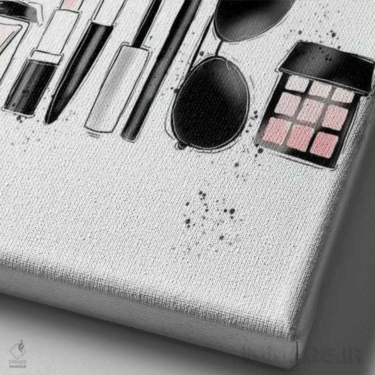 تابلو خودت باش اثر آلیسون پِتری - نمای نزدیک بافت بوم