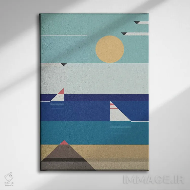 تابلو دریای آرام اثر آنتونی اسکوییزاتو - نمای روبهرو روی دیوار