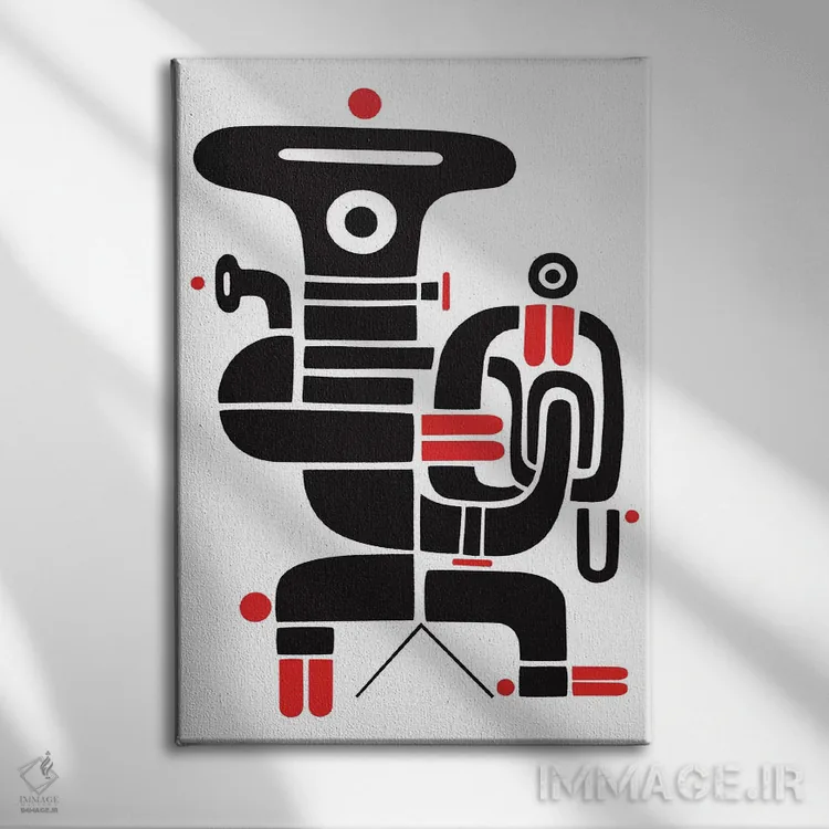 تابلو مرد لولهای اثر آنتونی اسکوییزاتو - نمای روبهرو روی دیوار