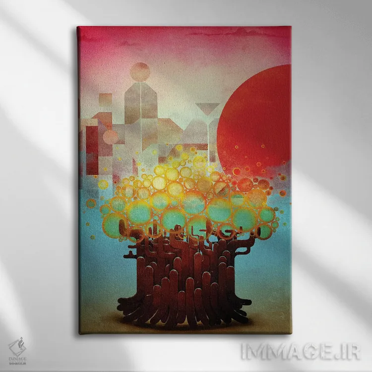 تابلو نماهای هوایی اثر آنتونی اسکوییزاتو - نمای روبهرو روی دیوار