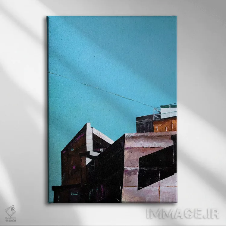 تابلو خرز (شهر در اسپانیا) اثر آنتونی اسکوییزاتو - نمای روبهرو روی دیوار