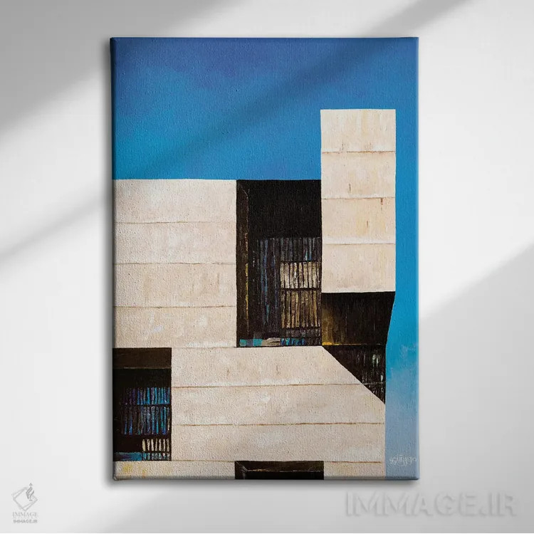 تابلو سانتیاگو I (شهر یا اسم) اثر آنتونی اسکوییزاتو - نمای روبهرو روی دیوار