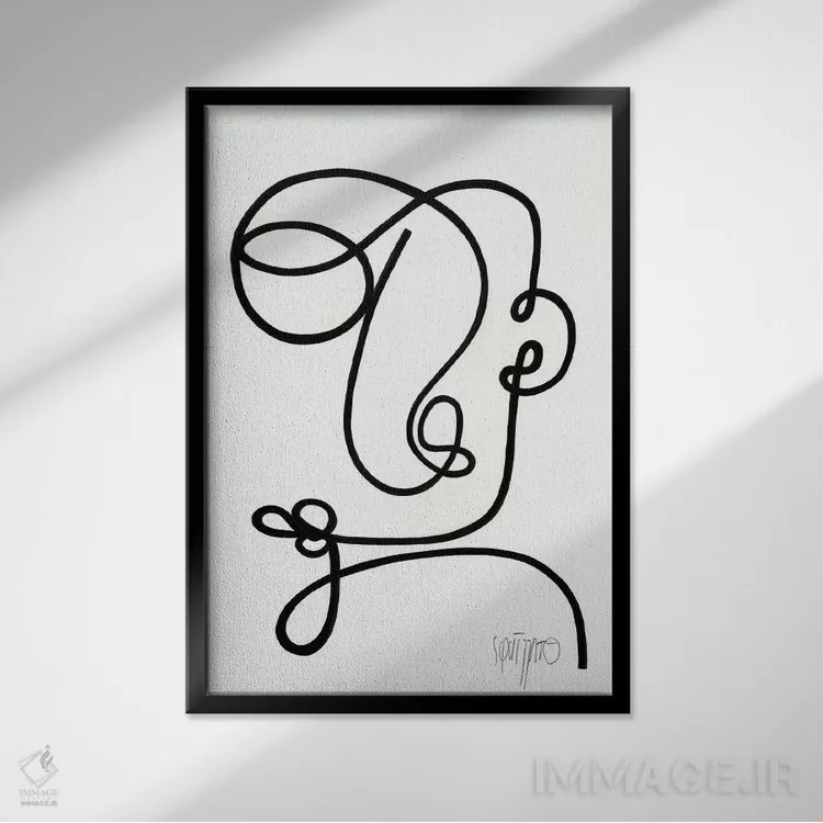 تابلو مرد باهوشتر اثر آنتونی اسکوییزاتو - نمای قابدار مشکی