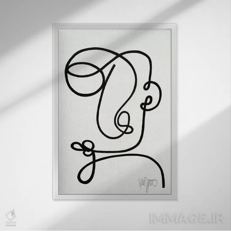 تابلو مرد باهوشتر اثر آنتونی اسکوییزاتو - نمای قابدار سفید