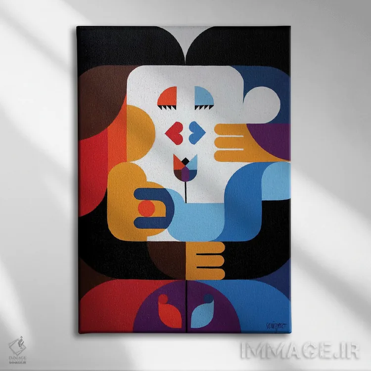 تابلو بوسه در ریو اثر آنتونی اسکوییزاتو - نمای روبهرو روی دیوار