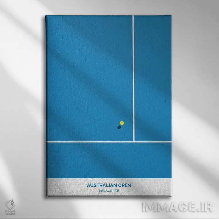 تابلو اوپن استرالیا (تنیس) اثر آویسیکس - نمای روبهرو روی دیوار