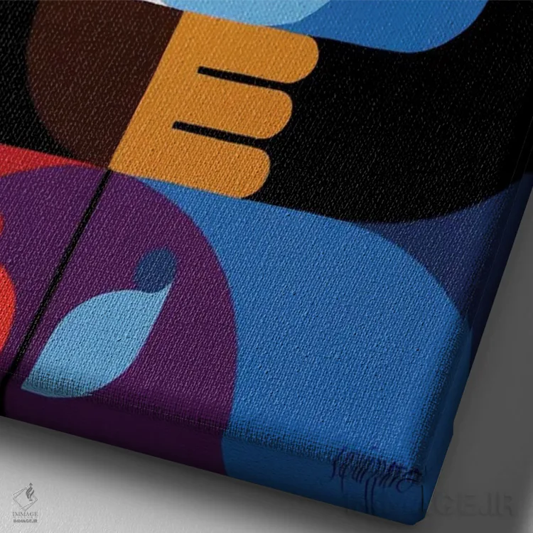 تابلو بوسه در ریو اثر آنتونی اسکوییزاتو - نمای نزدیک بافت بوم