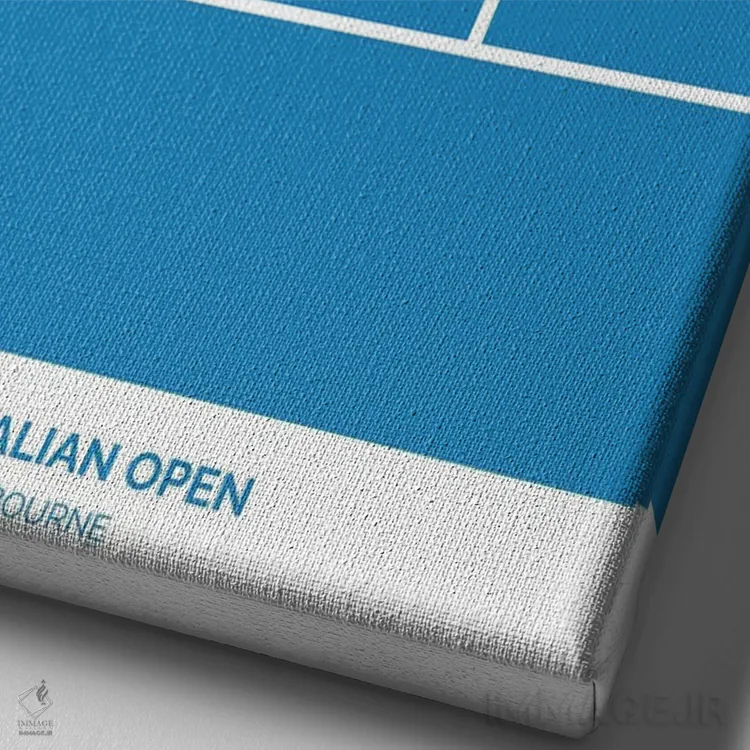 تابلو اوپن استرالیا (تنیس) اثر آویسیکس - نمای نزدیک بافت بوم