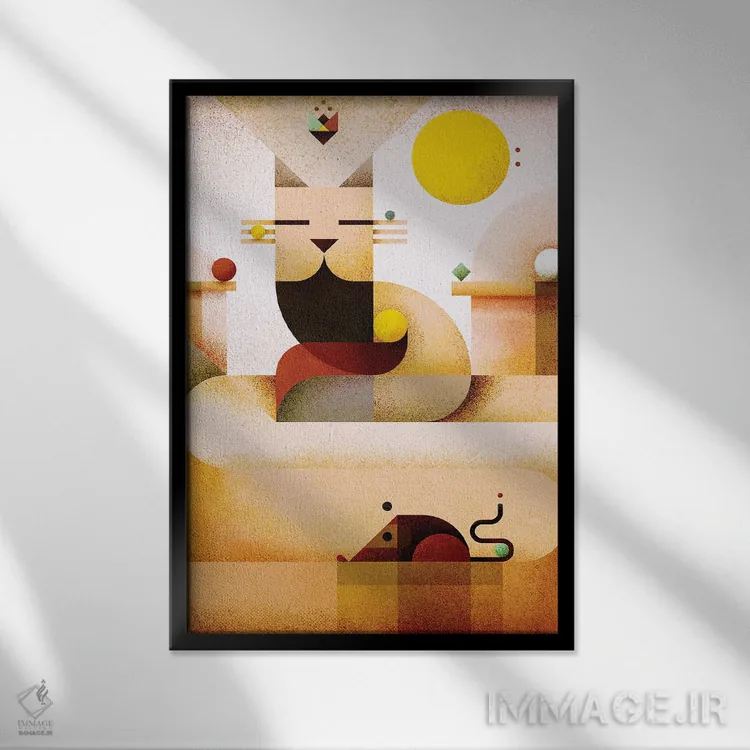 تابلو استاد ذن اثر آنتونی اسکوییزاتو - نمای قابدار مشکی