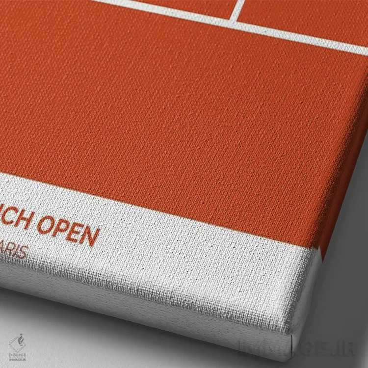 تابلو اوپن فرانسه (تنیس) اثر آویسیکس - نمای نزدیک بافت بوم