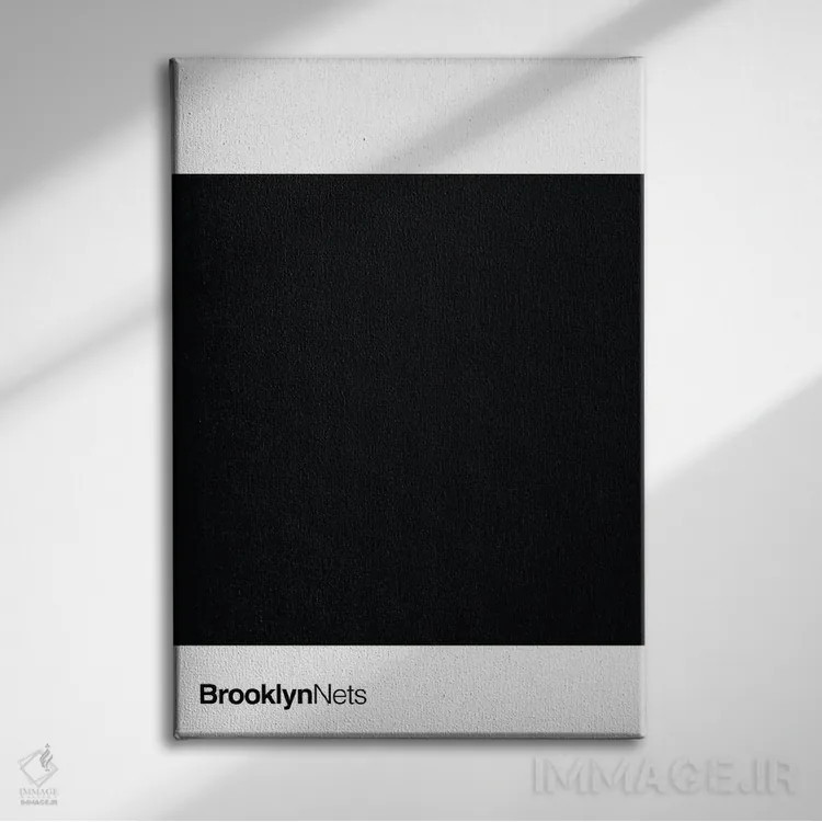 تابلو بسکتبال بروکلین نتس اثر آویسیکس - نمای روبهرو روی دیوار