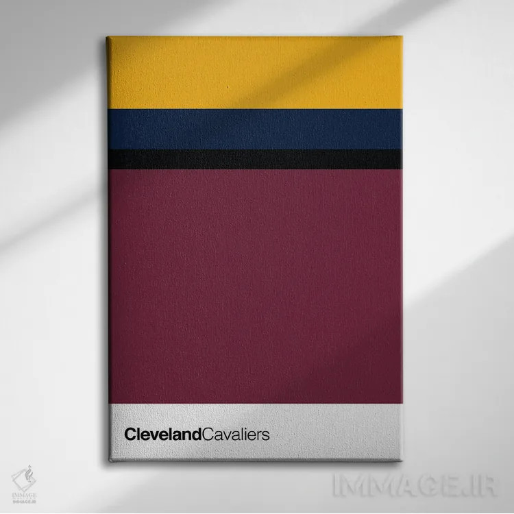 تابلو بسکتبال کلیولند کاوالیرز اثر آویسیکس - نمای روبهرو روی دیوار