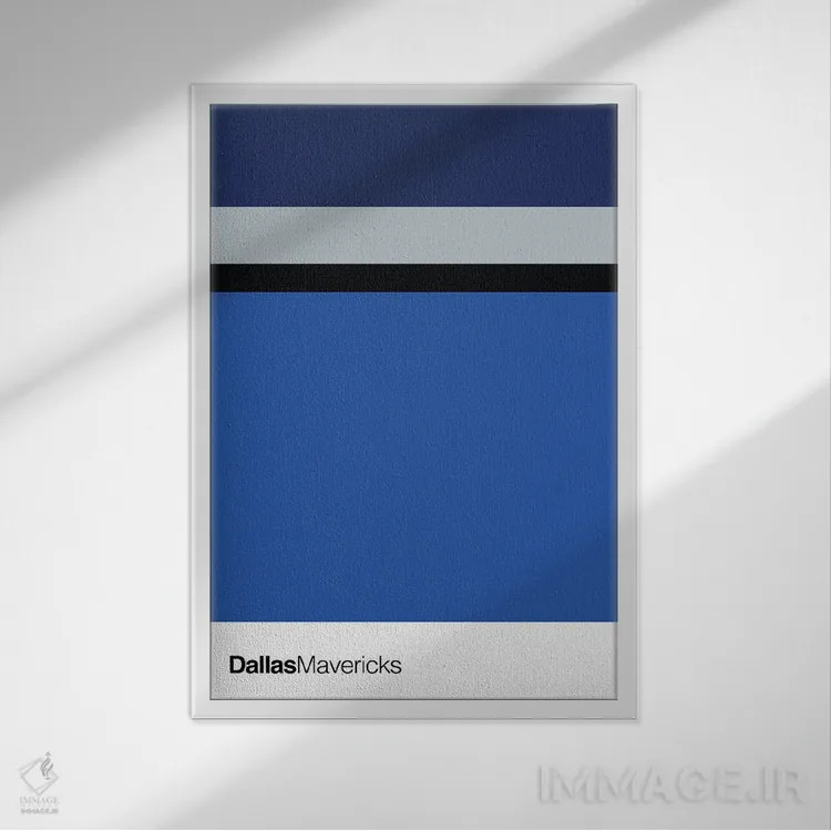 تابلو بسکتبال دالاس ماوریکس اثر آویسیکس - نمای قابدار سفید