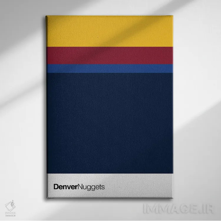 تابلو بسکتبال دنور ناگتس اثر آویسیکس - نمای روبهرو روی دیوار