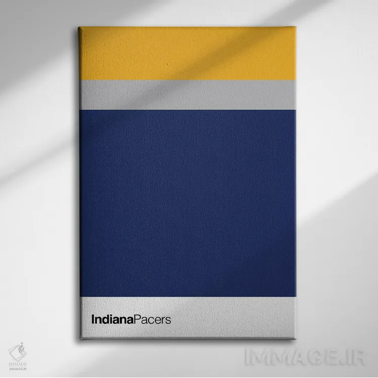 تابلو بسکتبال ایندیانا پیسرز اثر آویسیکس - نمای روبهرو روی دیوار