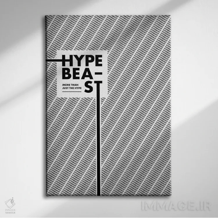 تابلو هایپبیست (فرهنگ مد) اثر آویسیکس - نمای روبهرو روی دیوار