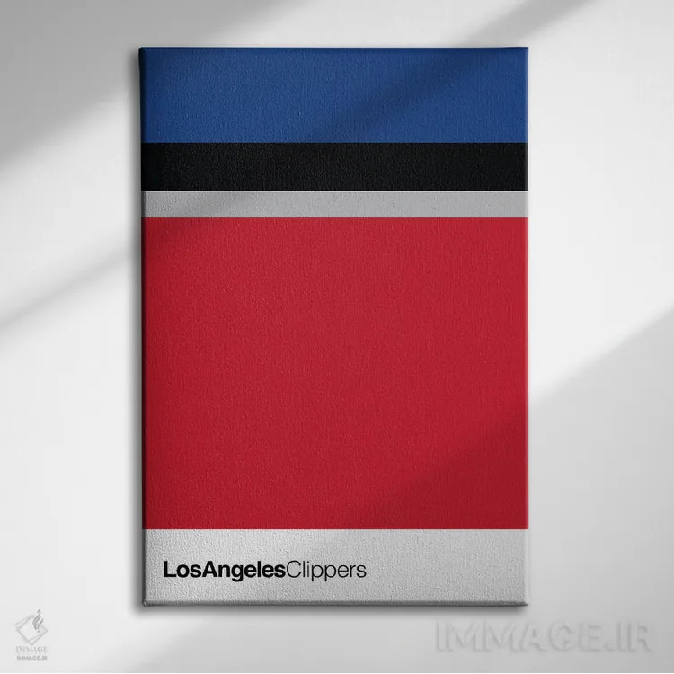 تابلو بسکتبال لسآنجلس کلیپرز اثر آویسیکس - نمای روبهرو روی دیوار