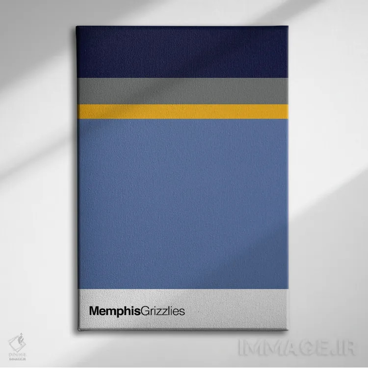 تابلو بسکتبال ممفیس گریزلیز اثر آویسیکس - نمای روبهرو روی دیوار