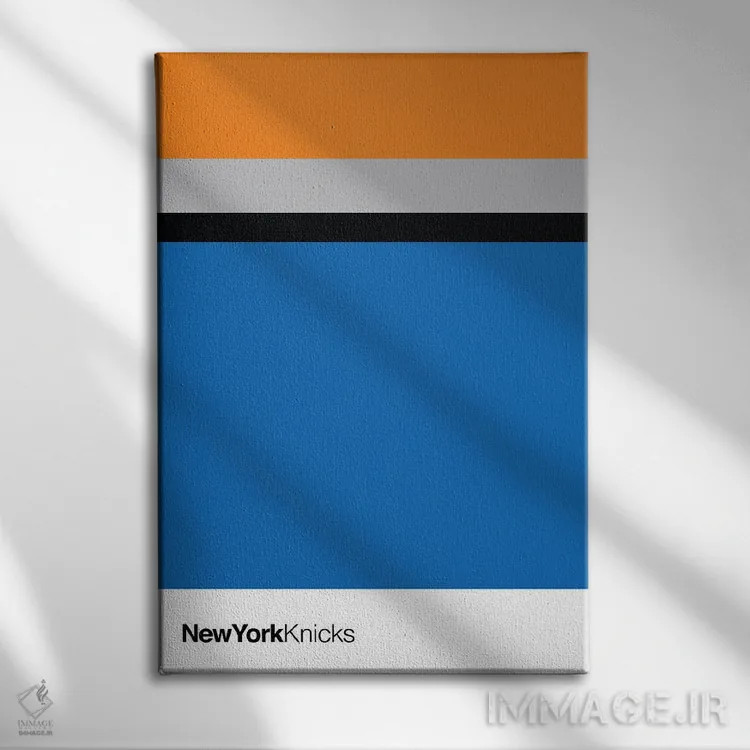 تابلو بسکتبال نیویورک نیکس اثر آویسیکس - نمای روبهرو روی دیوار