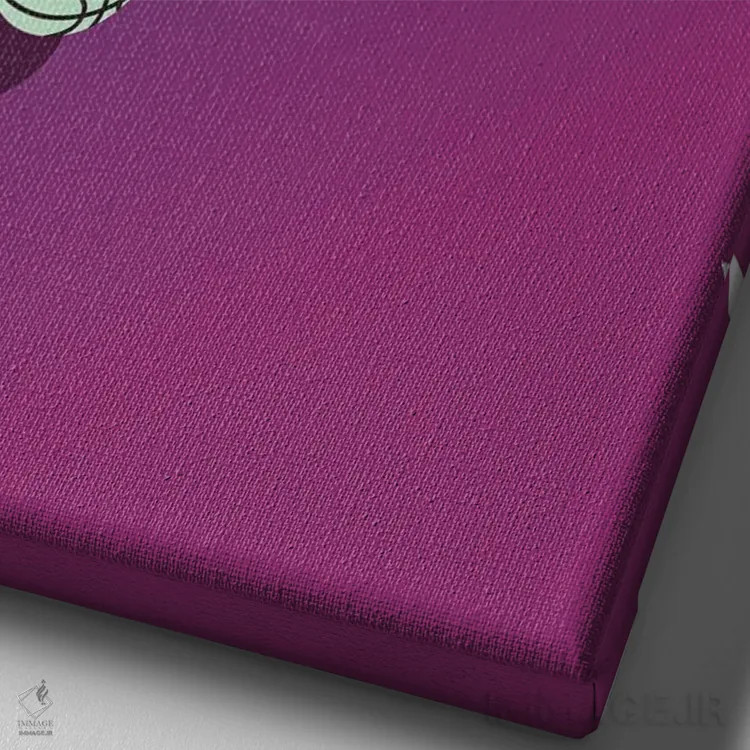 تابلو زمین بسکتبال پیگال (محلهای در پاریس) اثر آویسیکس - نمای نزدیک بافت بوم