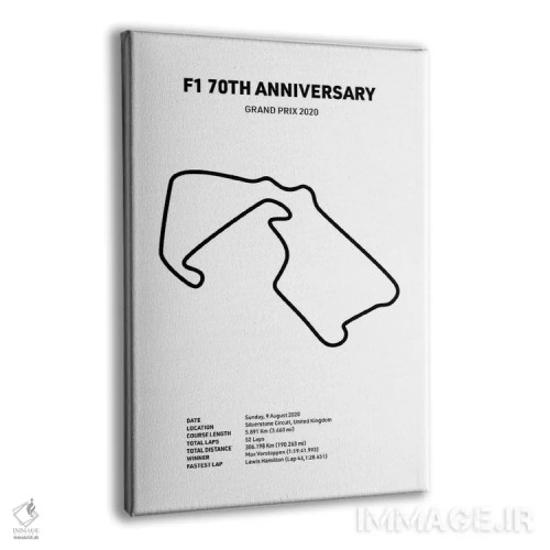 تابلو هفتادمین سالگرد فرمول ۱ (سفید) اثر آویسیکس - نمای پرسپکتیو محصول