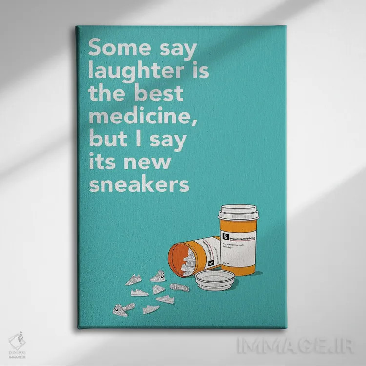 تابلو داروی کتانی اثر آویسیکس - نمای روبهرو روی دیوار