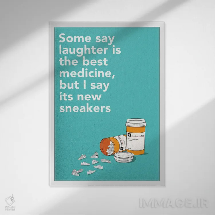 تابلو داروی کتانی اثر آویسیکس - نمای قابدار سفید