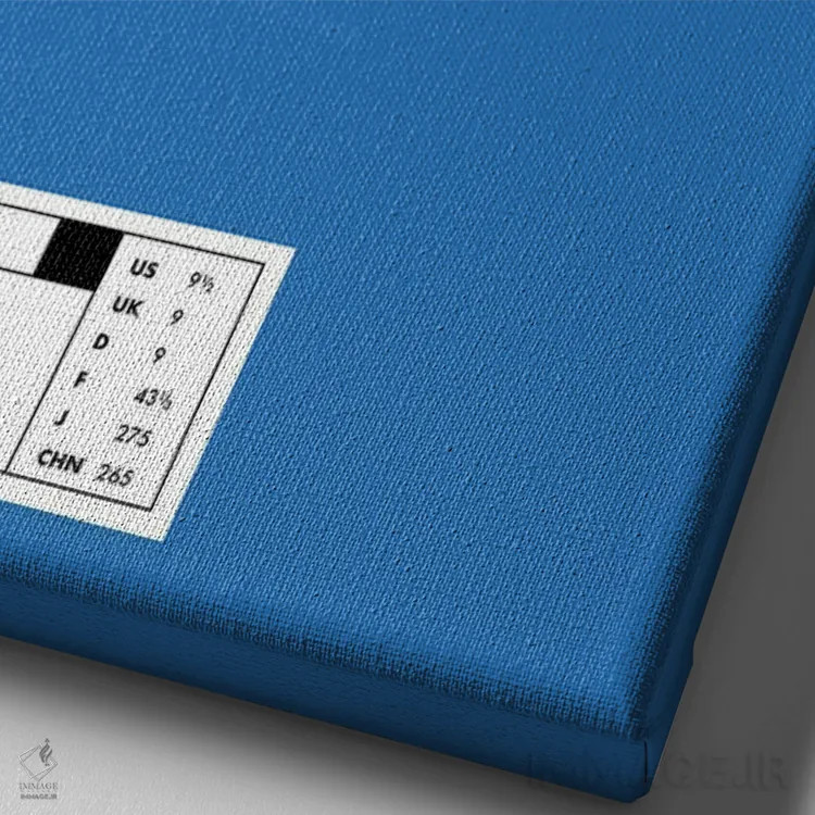 تابلو خودت باش اثر آویسیکس - نمای نزدیک بافت بوم