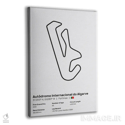 تابلو فرمول یک - پیست الگارو اثر آویسیکس - نمای پرسپکتیو محصول