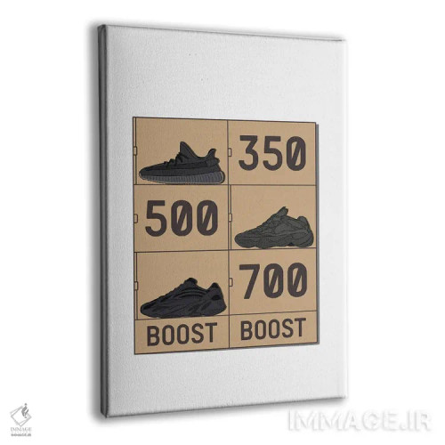 تابلو یزی V2 به صورت چیده شده (برند کفش) اثر آویسیکس - نمای پرسپکتیو محصول