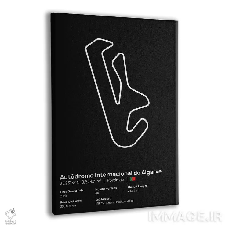 تابلو فرمول یک - پیست الگارو اثر آویسیکس - نمای پرسپکتیو محصول