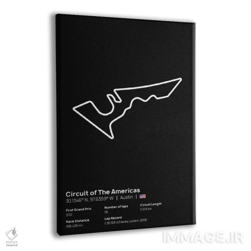 تابلو فرمول یک - پیست قارهها (آستین آمریکا) اثر آویسیکس - نمای پرسپکتیو محصول